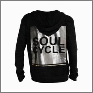 soulcycle | zip-up hoodie with foil box